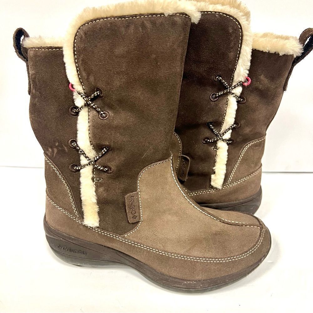 Columbia suede winter boots Sz 6.5